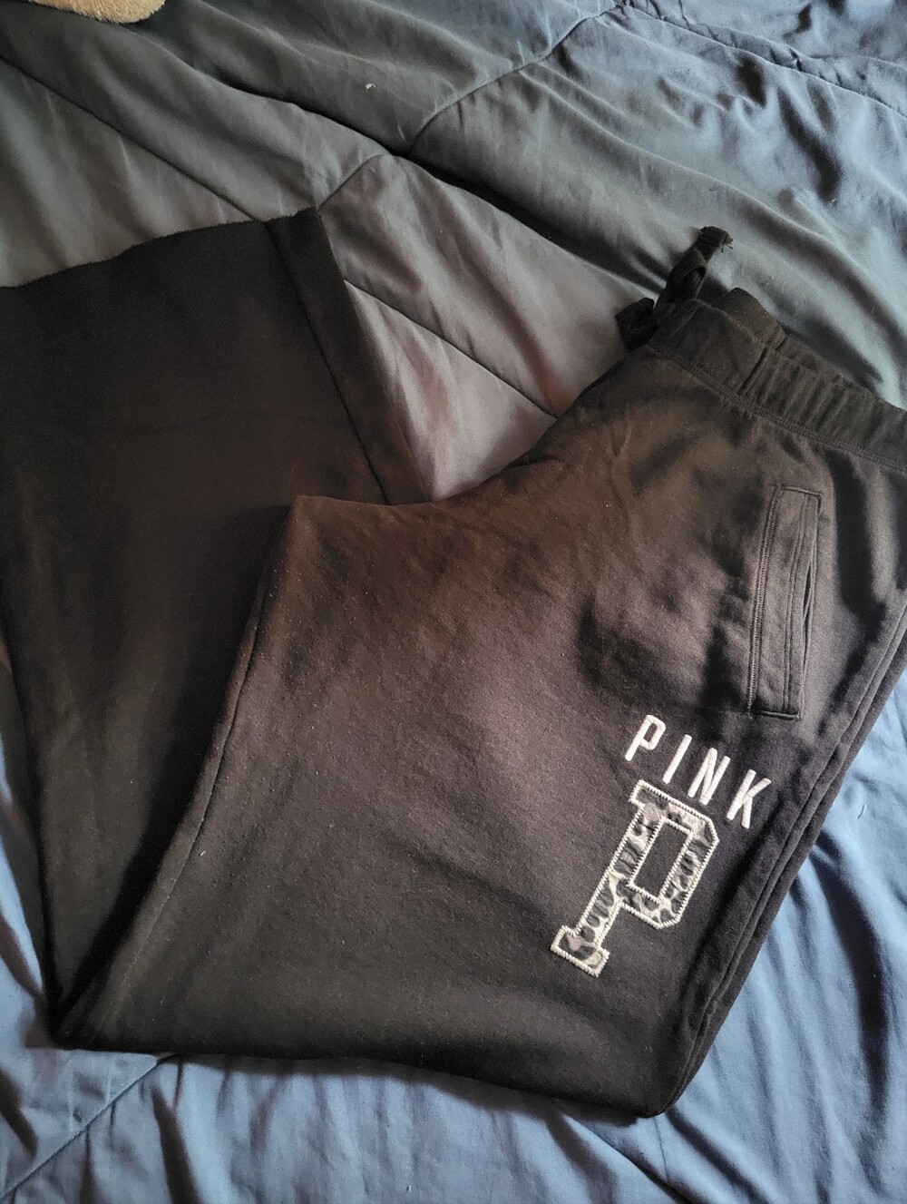 PINK Victoria's Secret Boyfriend Sweatpants~Size Large~Vintage Rare Style.